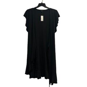 Banana Republic Short Sleeve Black Wrap Dress with Tie Women’s Size S